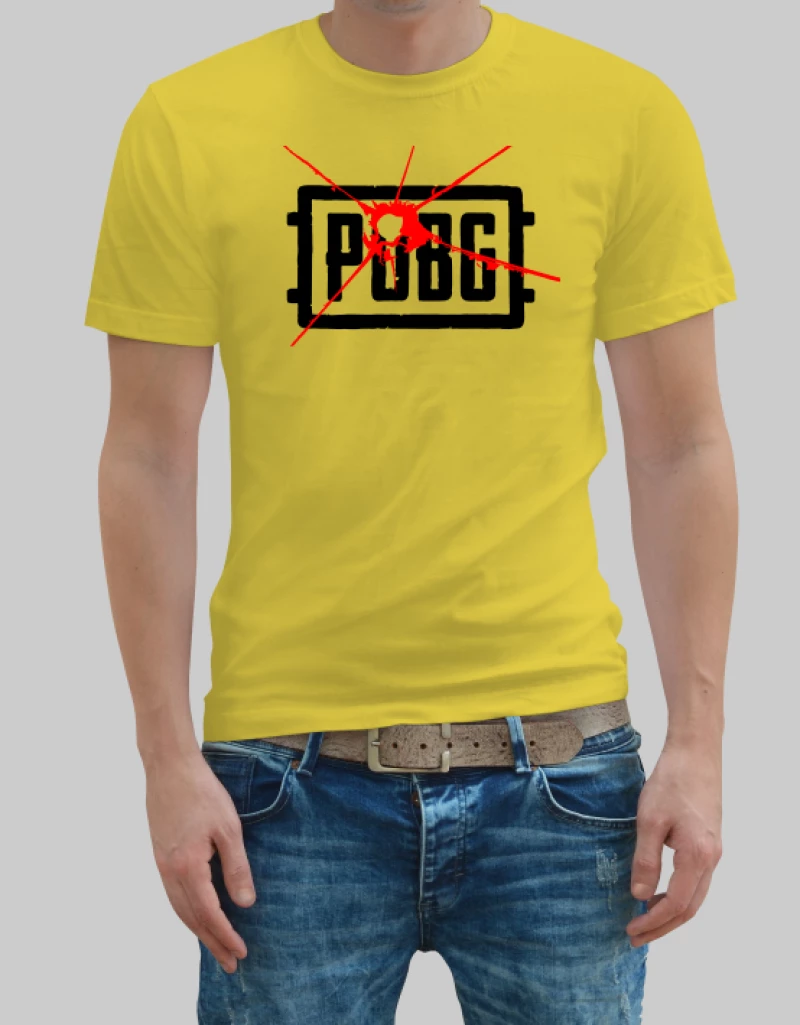 Pubg logo t-shirt - LIGHT GREY