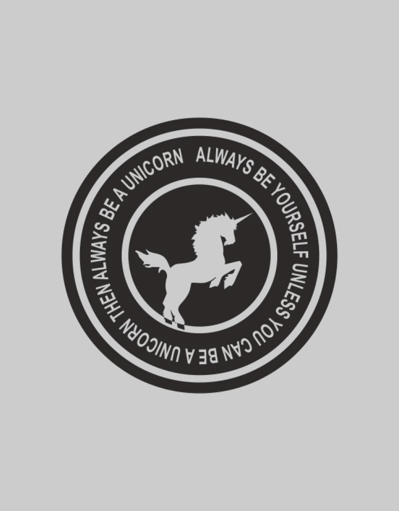 Always be a Unicorn Hoodie - BLACK