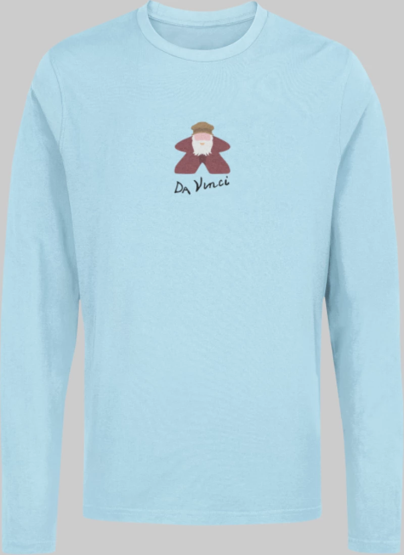 Da Vinci Meeple μακρυμάνικο T-shirt - OXBLOOD