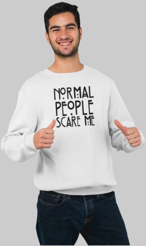 Normal People Φούτερ - WHITE