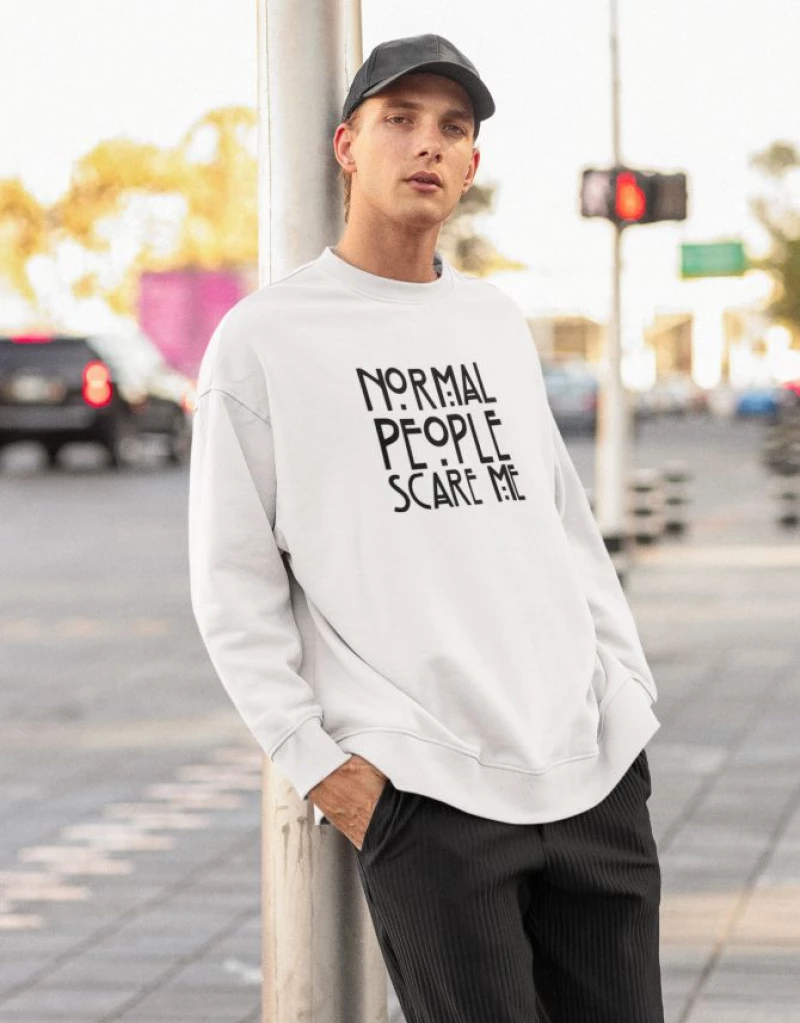 Normal People Φούτερ - WHITE