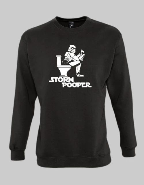 Storm Pooper Sweatshirt - BLACK