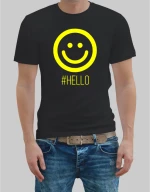 Hello man t-shirt - BLACK
