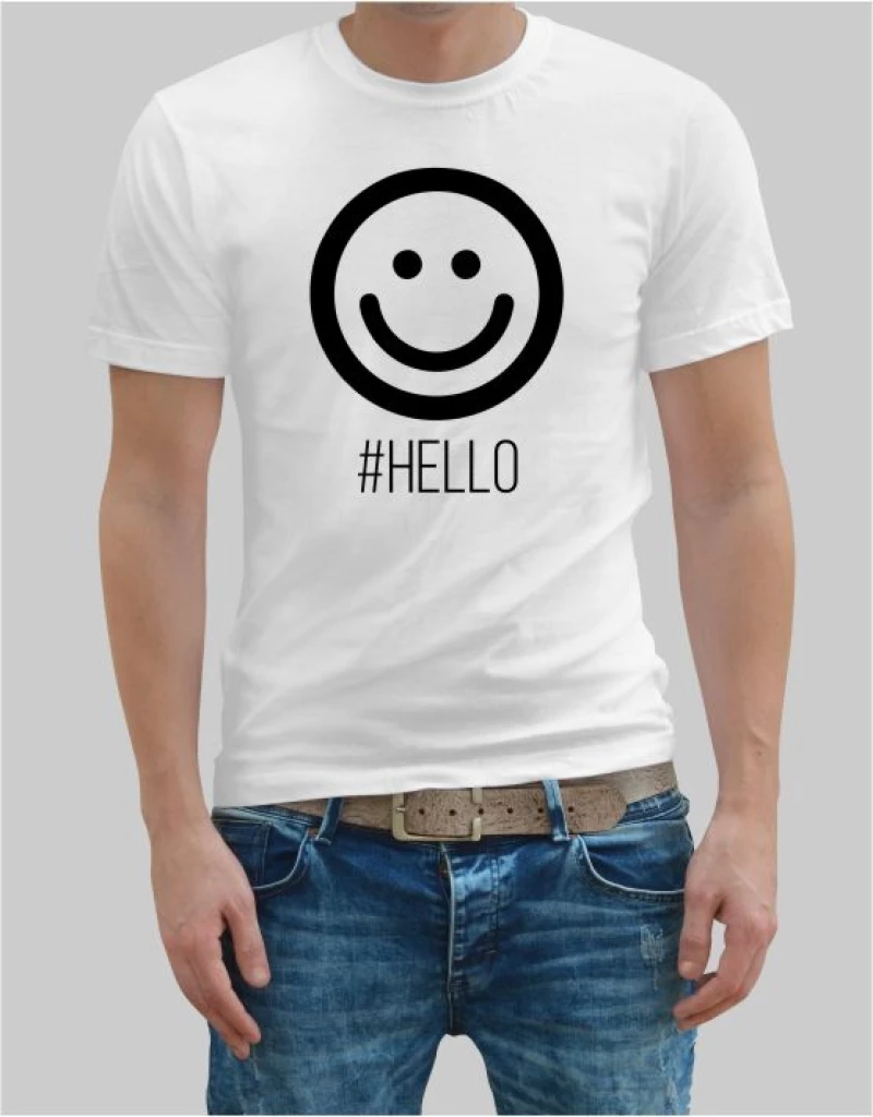 Hello man t-shirt - BLACK