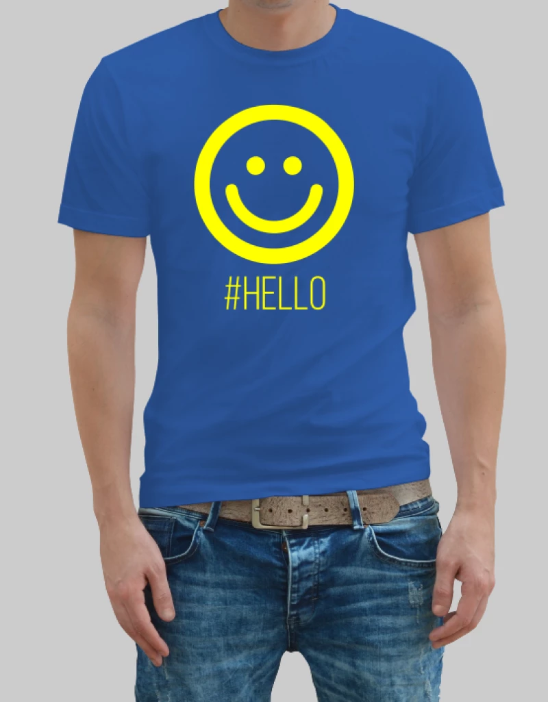 Hello man t-shirt - BLACK
