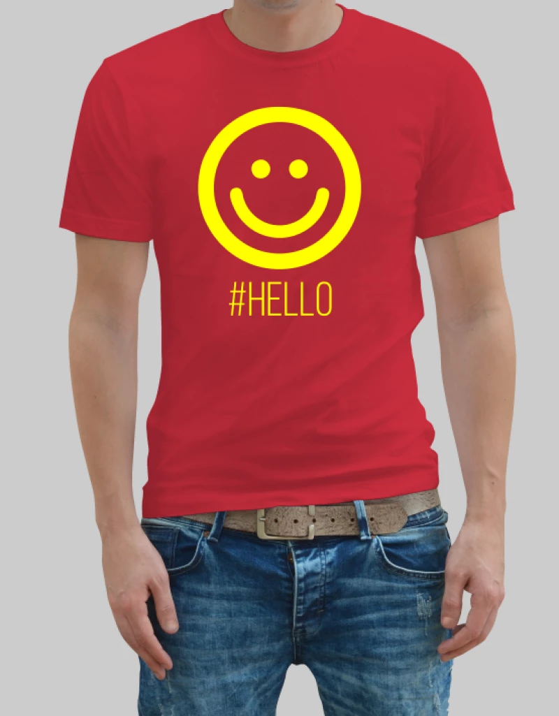 Hello man t-shirt - BLACK