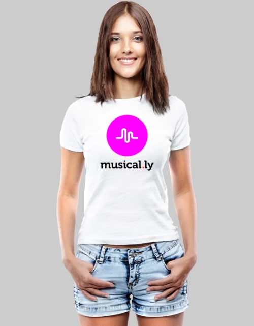 musical.ly W t-shirt - WHITE