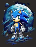 Space sonic φούτερ - BLACK