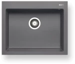 Νεροχύτης Pyramis Pyragranite Istros 1B 61x50 Graphite Carbon