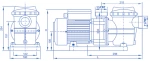 Αντλία Νερού Πισίνας Mini  με προφίλτρο Oxygon Mini Pump Series 0,50hP έως 1,2hP 1,2 hP