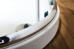 Καμπίνα Ντους New Tema Ημικυκλική Σεριγραφία 80 x 80 x 180 cm