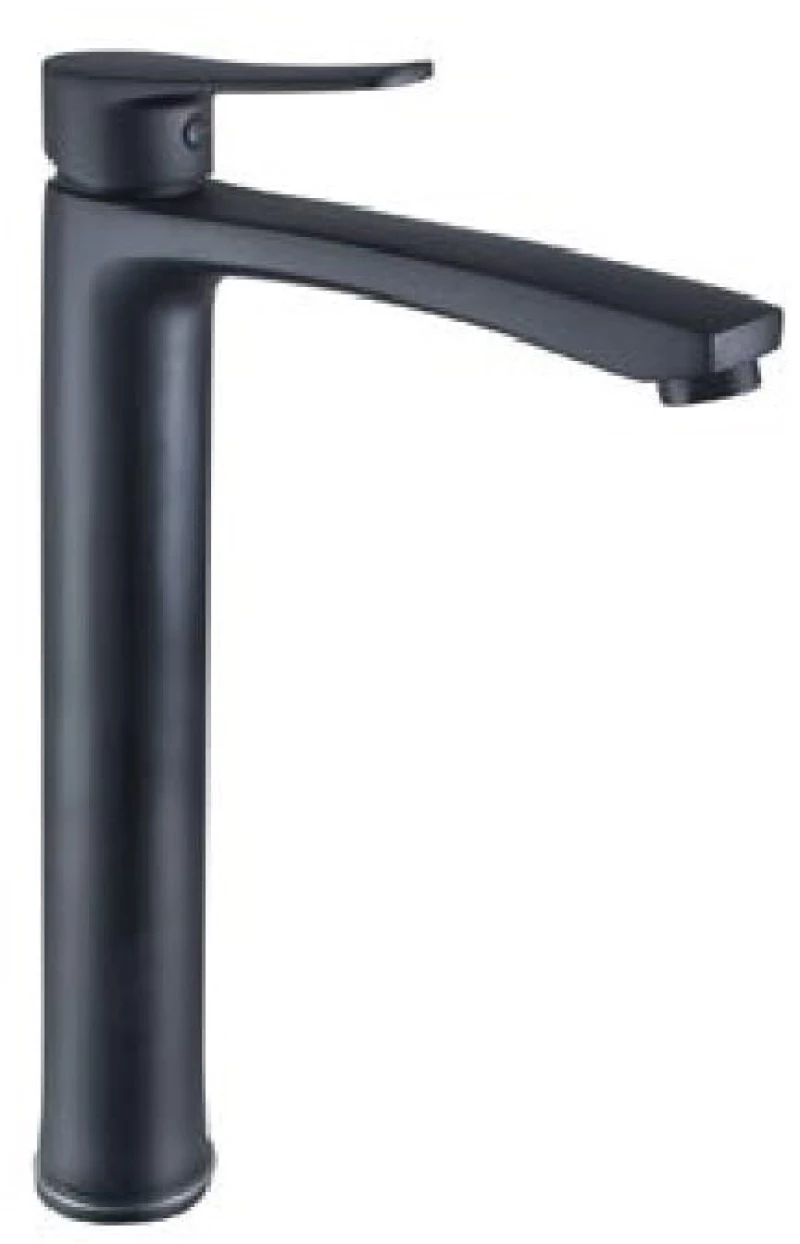 Μπαταρία Νιπτήρα Ψηλή Eveberg Enzo Black Matt με Βαλβίδα