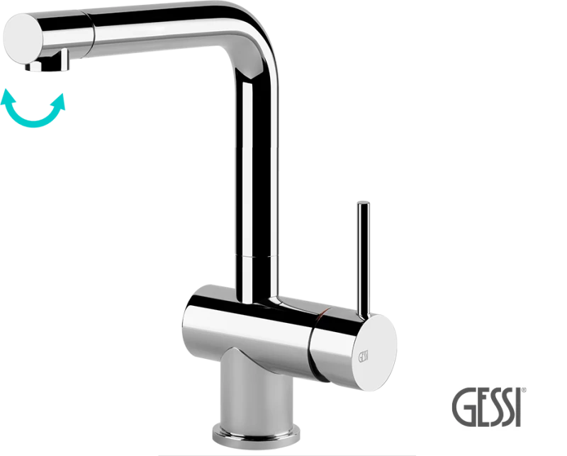 Μπαταρία Νεροχύτη OXYGENE,  GESSI CHROME