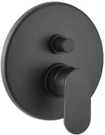 Εντοιχιζόμενος Μίκτης Armando Vicario Slim Black Matt  Δύο (2) Εξόδων με Εκτροπέα