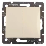Διακόπτης διπλός αλέ-ρετούρ Valena LEGRAND 774308 Ivory/Κρεμ