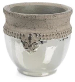 Βάζο Κεραμικό Silver 19,5 εκ. 2210-8 Supergreens 2210-8 Ασημί