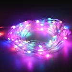 Λαμπάκια Σειρά 100 LED RGB Smart String Connectable USB 10μ Remote App IP44 3μ Καλώδιο X04100371 ACA X04100371 Διάφανο