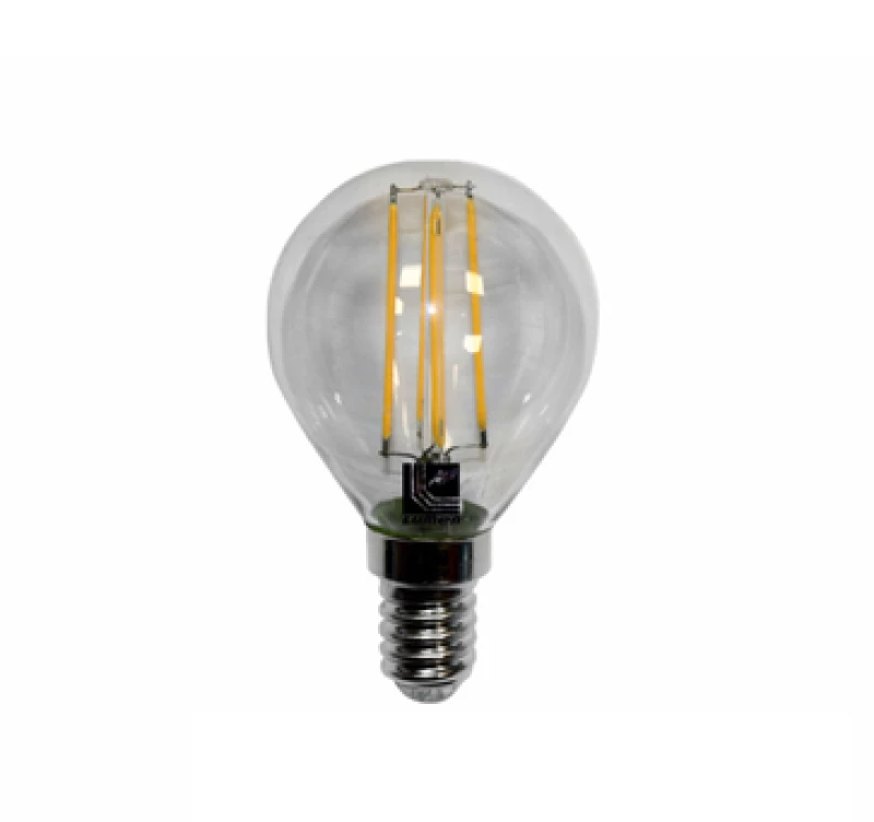 Λάμπα COG LED 4W Ε14 σφαιρική διάφανη ντιμαριζόμενη LUMEN 13-14114009