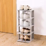 HOME USE παπουτσοθήκη HUH-0150  5 θέσεων  24.5x26.5x60cm  γκρι