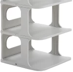 HOME USE παπουτσοθήκη HUH-0150  5 θέσεων  24.5x26.5x60cm  γκρι
