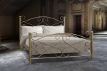 Μεταλλικό κρεβάτι Metal Casa Ρόδος Καφέ 110 x 200