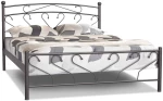 Μεταλλικό κρεβάτι Metal Casa Σύρος Εκρού 90 x 200