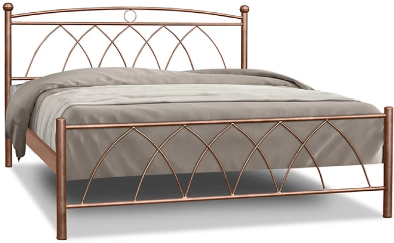 Μεταλλικό κρεβάτι Metal Casa Μύκονος Εκρού 160 x 200