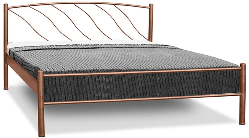 Μεταλλικό κρεβάτι Metal Casa Κύμα Μαύρο 120 x 200