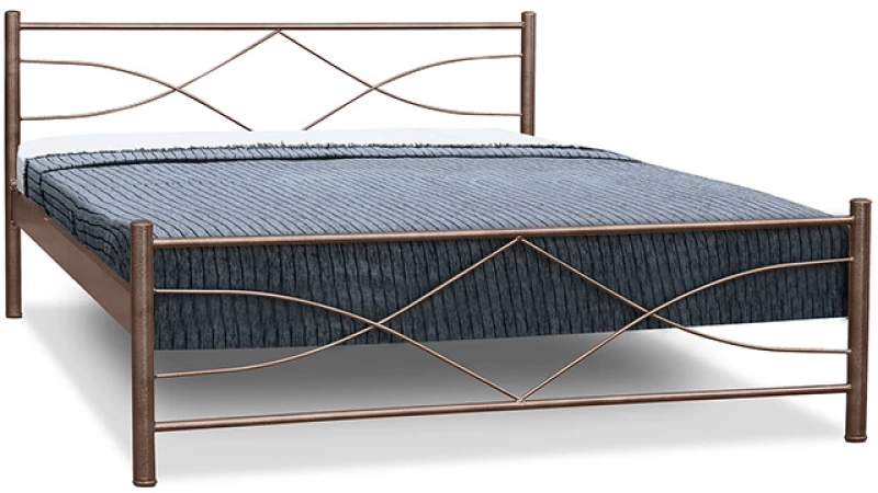 Μεταλλικό κρεβάτι Metal Casa Άστρο Γκρι 150 x 200