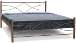 Μεταλλικό κρεβάτι Metal Casa Άστρο Γκρι 150 x 200