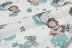 Σεντονάκι Λίκνου bebe Lion 533 80X110 Sky Blue 100% Cotton - -