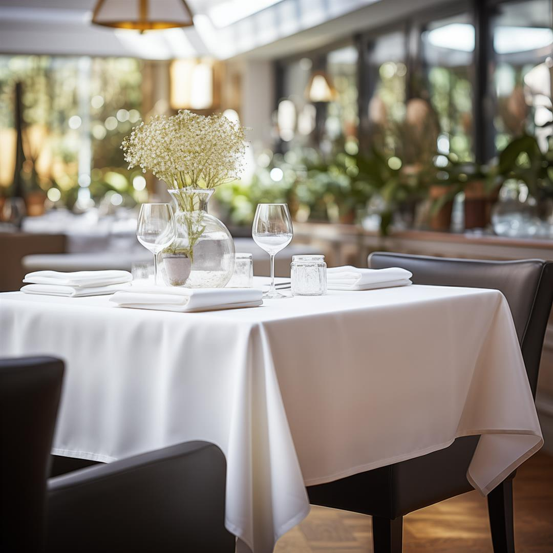 Τραπεζομάντηλο επαγγελματικό Stain 100x100 Λευκό   - -