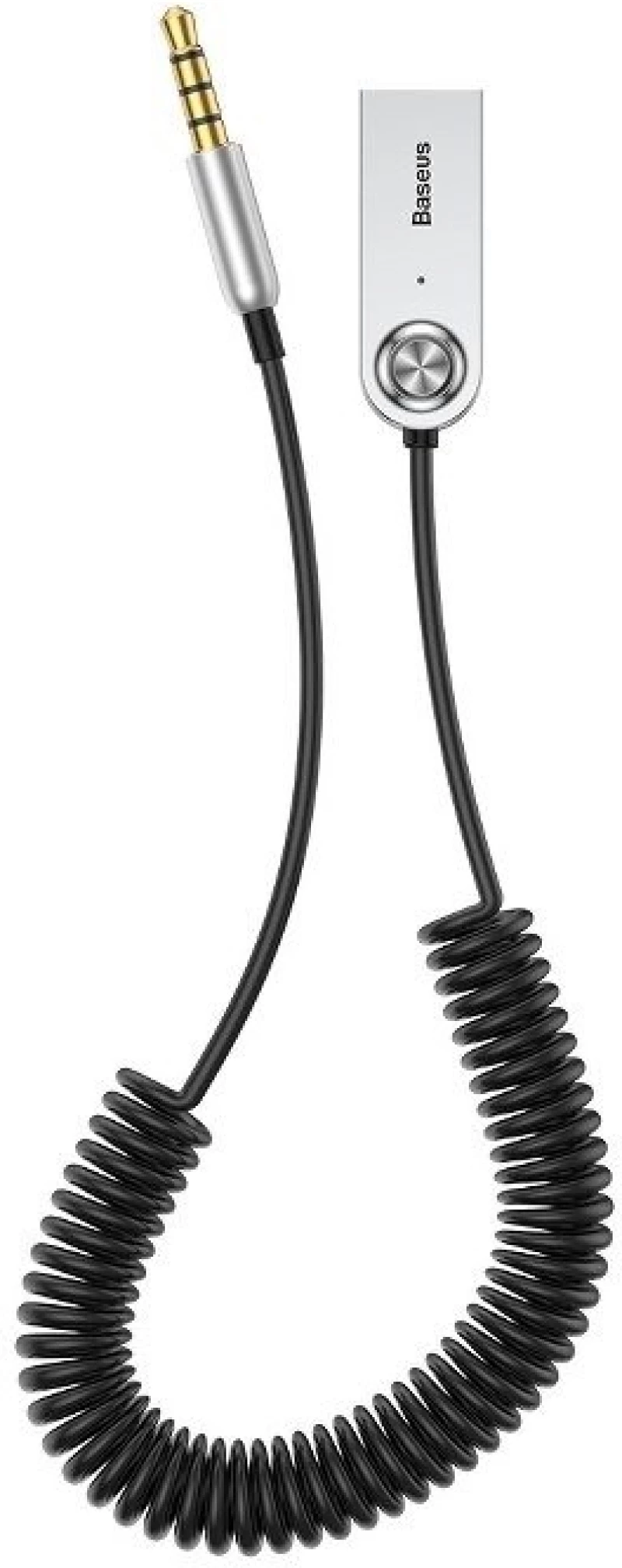 AMIO ΑΝΤΑΠΤΟΡΑΣ AUDIO BLUETOOTH 5.0 ΑΠΟ USB ΣΕ AUX ΜΑΥΡΟ ΣΠΙΡΑΛ AMIO - 1 τεμ. BAS29048/AM