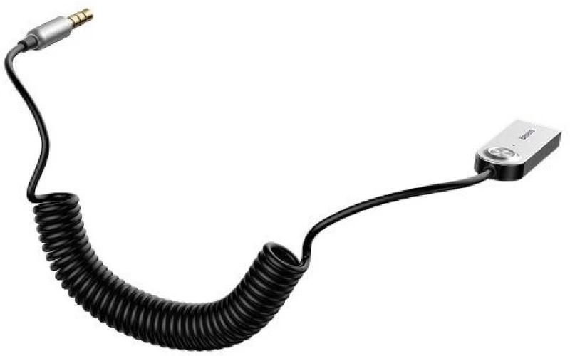 AMIO ΑΝΤΑΠΤΟΡΑΣ AUDIO BLUETOOTH 5.0 ΑΠΟ USB ΣΕ AUX ΜΑΥΡΟ ΣΠΙΡΑΛ AMIO - 1 τεμ. BAS29048/AM