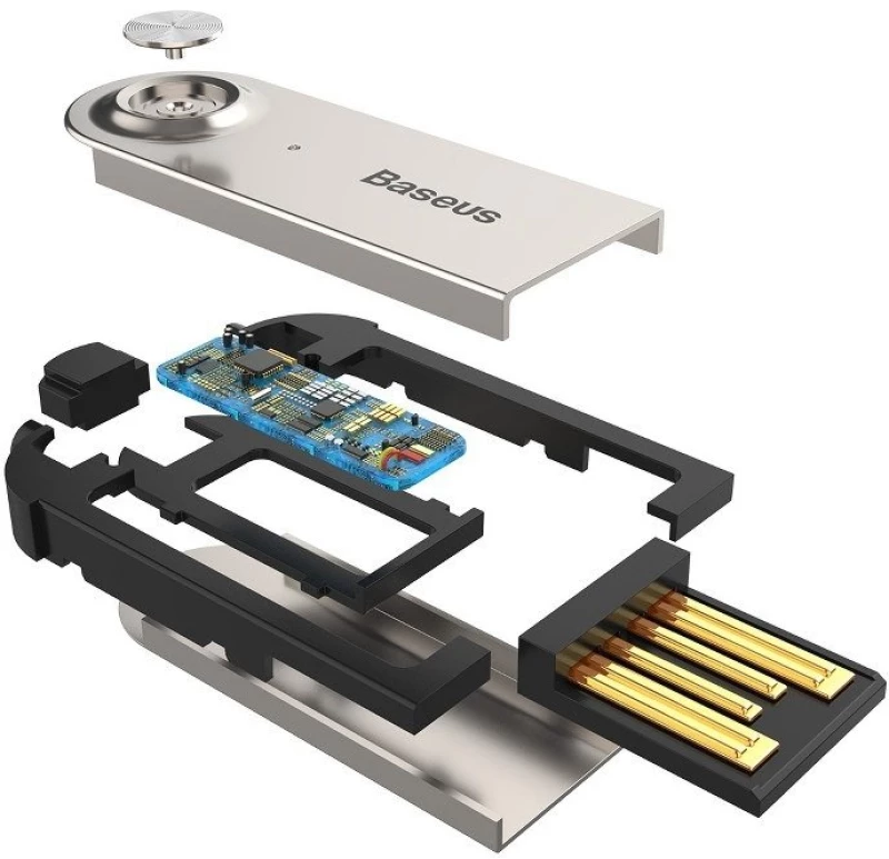 AMIO ΑΝΤΑΠΤΟΡΑΣ AUDIO BLUETOOTH 5.0 ΑΠΟ USB ΣΕ AUX ΜΑΥΡΟ ΣΠΙΡΑΛ AMIO - 1 τεμ. BAS29048/AM