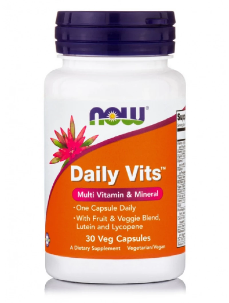 Now | Daily Vitamins Multi  | Συμπλήρωμα Διατροφής  Πολυβιταμινών  | Vegeterian 30 Caps.