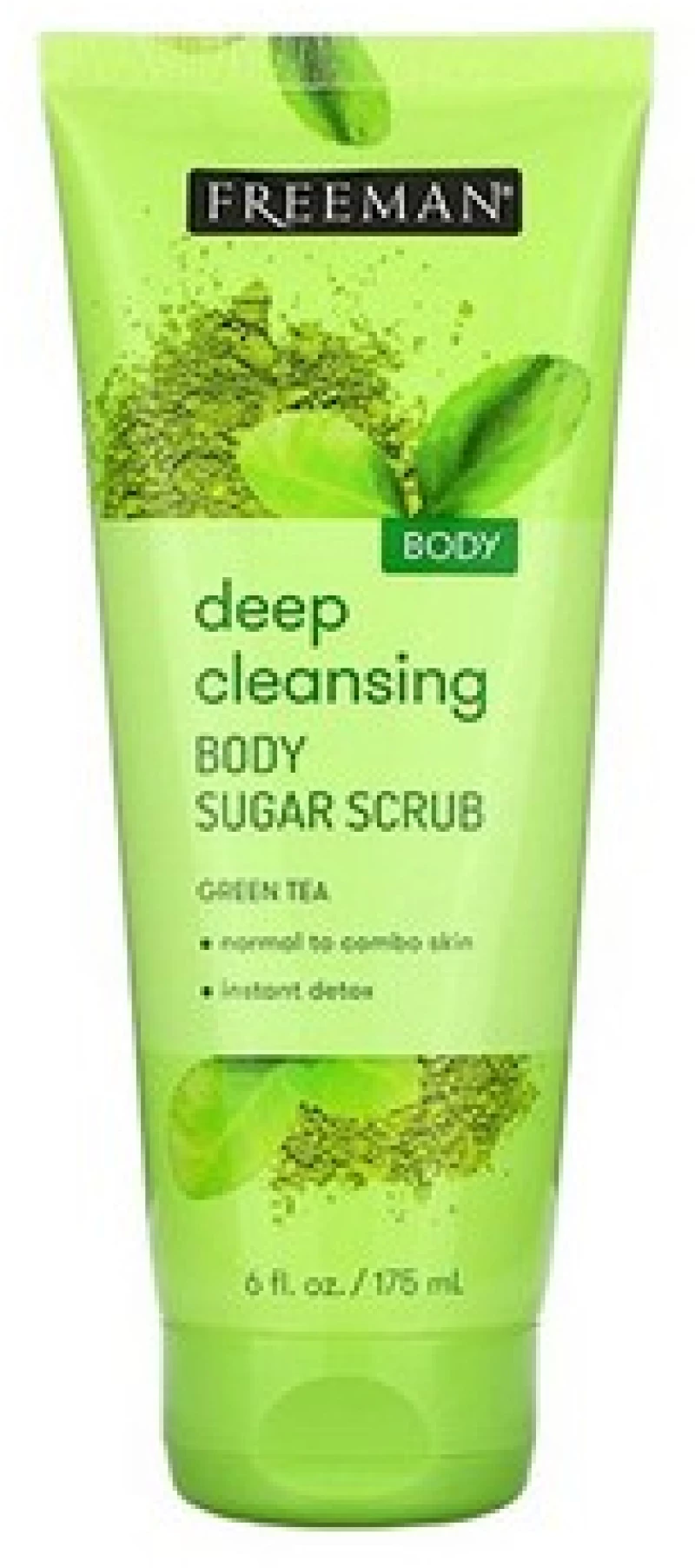 Freeman Deep Cleansing Green Tea Body Sugar Scrub 175ml
