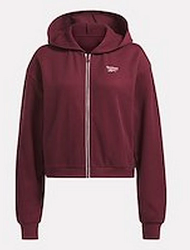 REEBOK RIE Waffle Fullzip Φούτερ Γυναικείο 100037121 REEBOK Κόκκινο