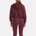 REEBOK RIE Waffle Fullzip Φούτερ Γυναικείο 100037121 REEBOK Κόκκινο