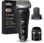 Braun Series 9 Pro+ 9590cc ξυριστική μηχανή System wet&dry Atelier Black (218245)