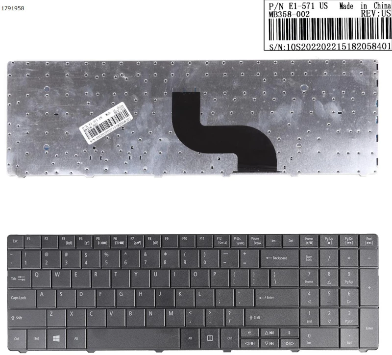 Πληκτρολόγιο Keyboard Acer ASPIRE V3-551 V3-571 V3-571G