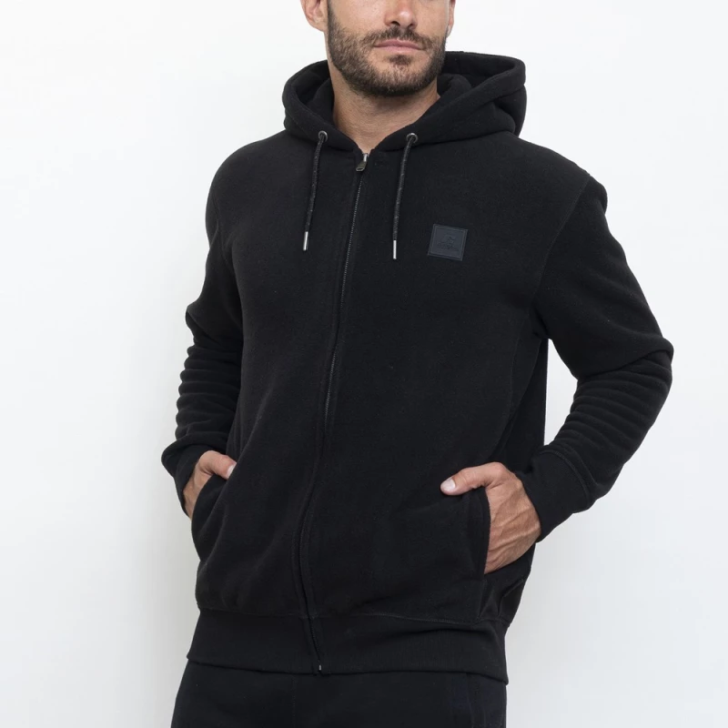 Russell Athletic ZIP THROUGH HOODY JACKET A3720-2 A3720-2-099 RUSSELL ATHLETIC Μαύρο