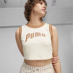 Puma TEAM FOR THE FANBASE Graphic Cropped Tee 625024-87 PUMA Λευκό