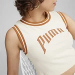 Puma TEAM FOR THE FANBASE Graphic Cropped Tee 625024-87 PUMA Λευκό