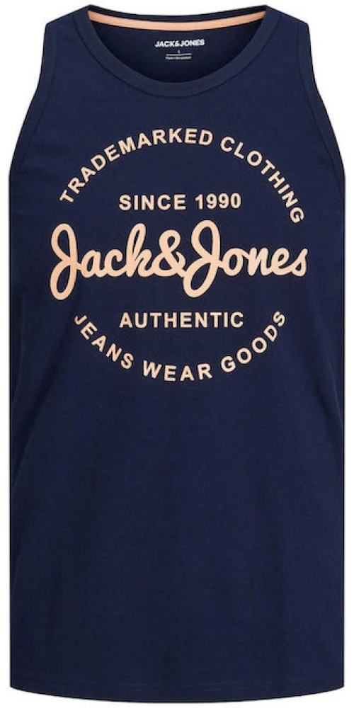 Jack  Jones Αμάνικο T-Shirt ΣΚΟΥΡΟ ΜΠΛΕ JJFOREST TANKTOP SL 12248622 NAVY BLAZER/AW1 SOLID