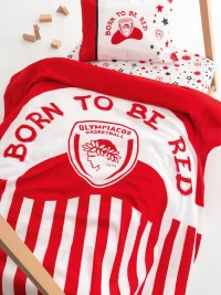 Σετ Σεντόνια Κούνιας (70x140+15) Με Λάστιχο Olympiacos BC8 baby βαμβακερά Palamaiki
