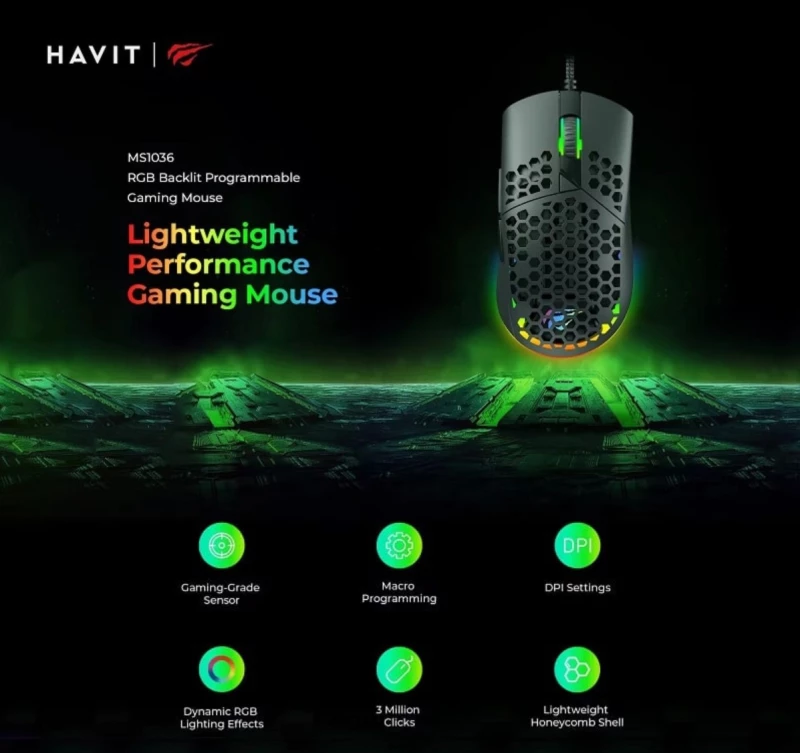 Gaming Ποντίκι - Havit MS1036