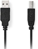 NEDIS Καλώδιο USB High-Speed A αρσ. - USB B αρσ., 5.00m CCGL60100BK50