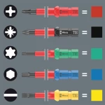 Wera Κατσαβίδι με Εναλλασσόμενες ΜύτεςKraftform Kompakt VDE 17 universal 1 Tool Finder