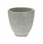 Κασπώ Κεραμικό Γκρι 14.5x14.5x14cm - 77089